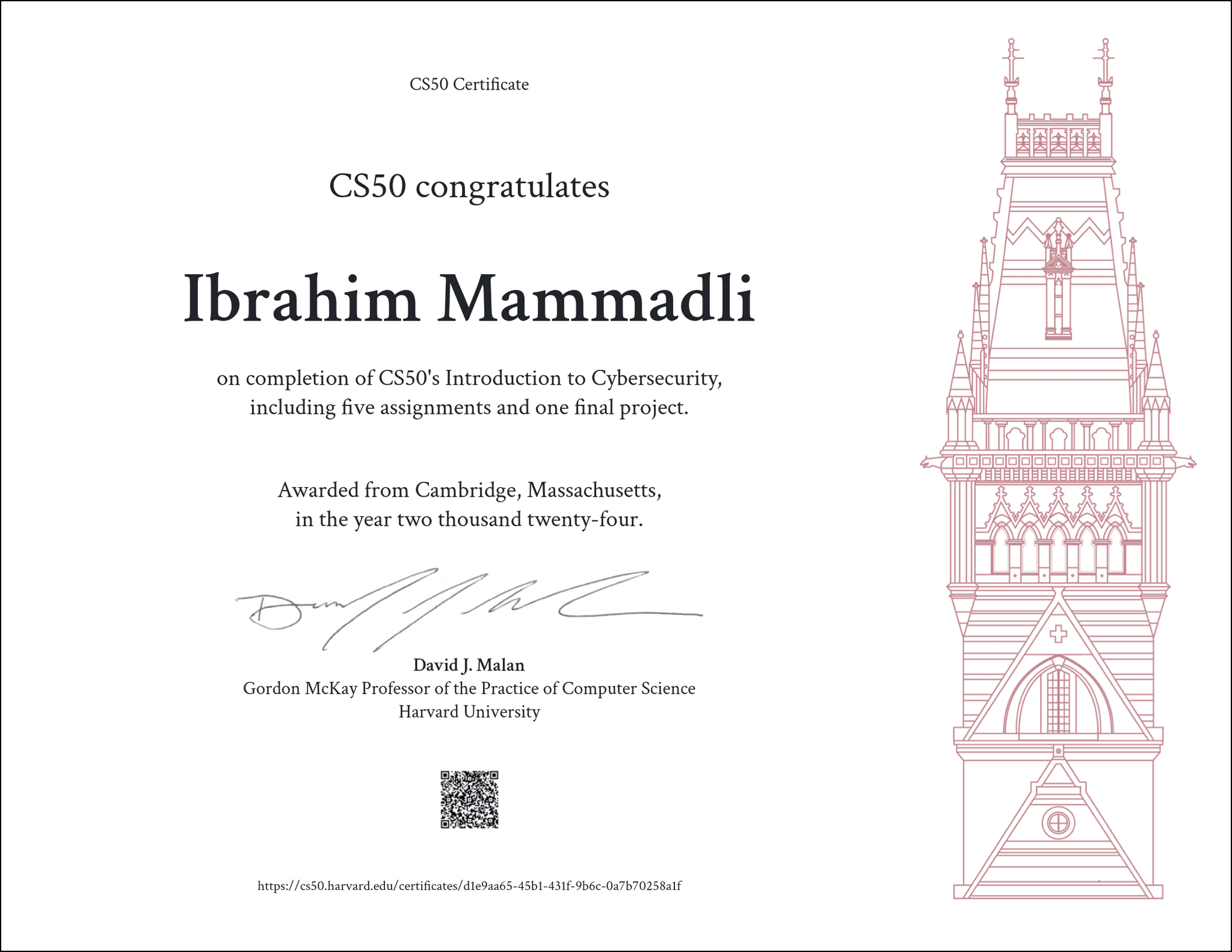 Harvard's Cybersecurity course